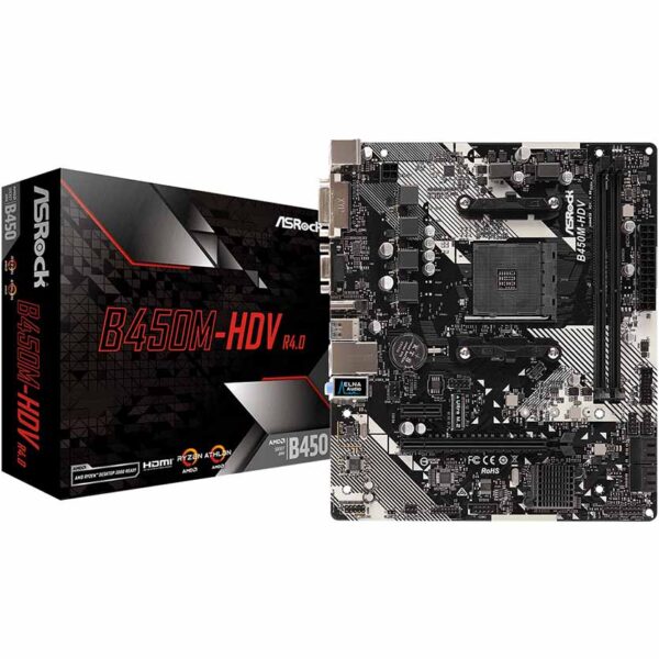 Asrock B450M-HDV R4 Motherboard Micro am4