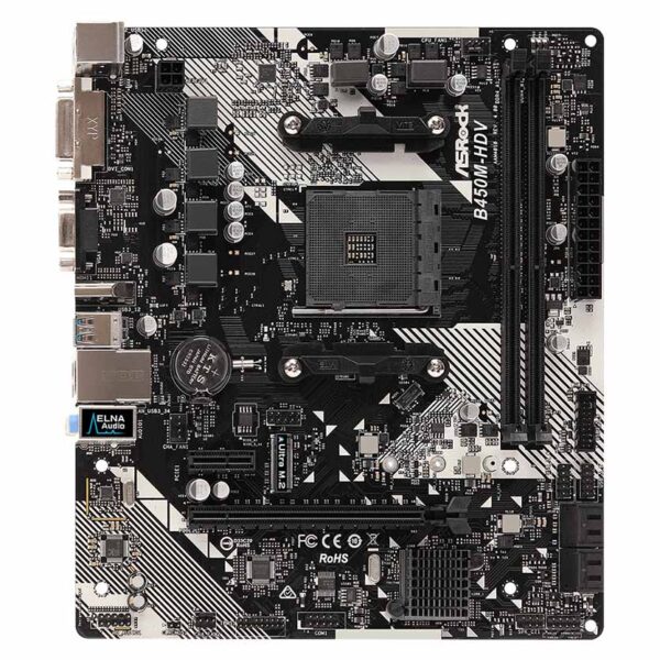 Asrock B450M-HDV R4 Motherboard Micro am4 - Image 3