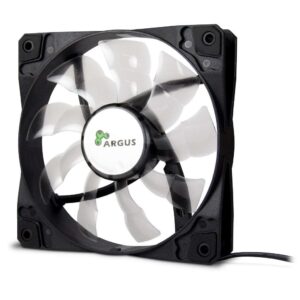 L-12025 FAN BLACK 120x120x25mm W/RUBBER CORNERS 1200rpm ARGUS