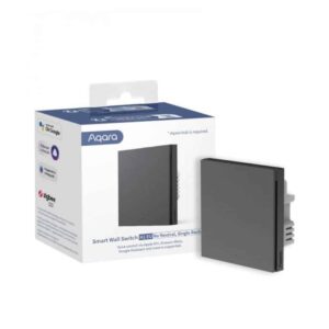 WS-EUK01-GRAY SMART WALL SWITCH H1 EU (NO NEUTRAL, SINGLE ROCKER), GRAY AQARA