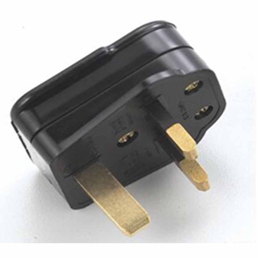 PR-138 UK PLUG (TYPE G) 13A FUSE BLACK GR KABEL