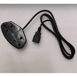 PQ-114 2WAY UK POWER SOCKET WITH 1,5m CORD W/C14 PLUG GR KABEL