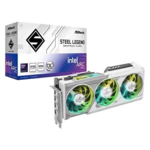 B580 ARC STEEL LEGEND 12GB WHITE OC GDDR6 3 FAN GRAPHICS CARD ASROCK