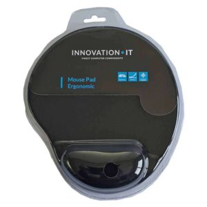 120839 MOUSEPAD ERGONOMIC WITH WRIST SUPPORT 255x220mm BLACK IT INNOVATION