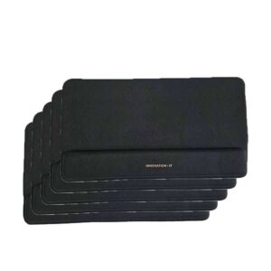 120844-5 5PCS MOUSEPAD BIG 465x260mm WITH KEYBOARD WRIST SUPPORT BLACK IT INNOVATION
