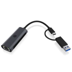 IB-LAN301-C3 USB3.2 TYPE-A/TYPE-C TO GIGABIT ETHERNET LAN ADAPTER ICYBOX