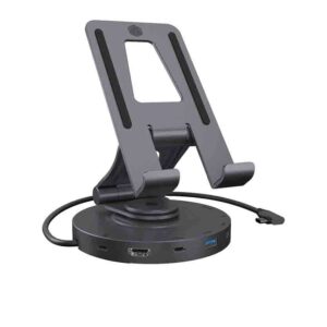 IB-TH100-DK SWIVEL STAND FOR TABLET AND SMARTPHONE WITH DOCKINGSTATION ICYBOX