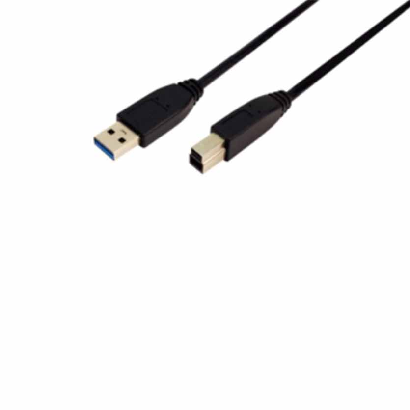 CU0024 USB3.0CBL A-MALE TO B-MALE 2M LOGILINK