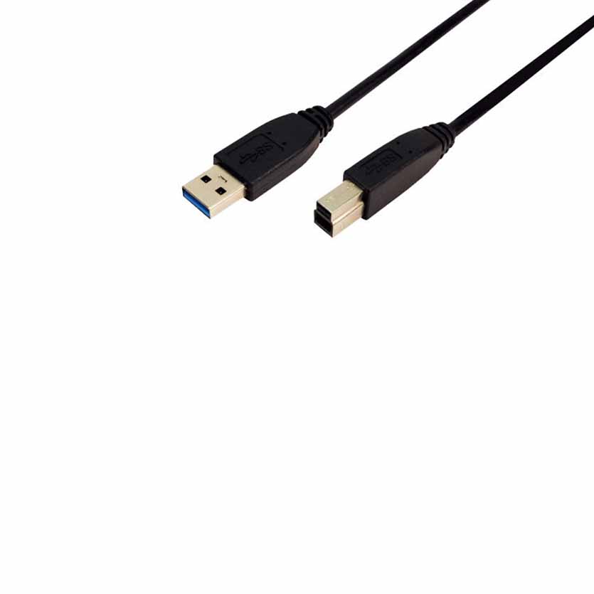 CU0023 USB3.0 Cbl A-MALE to B-MALE 1m LOGILINK