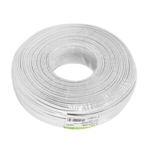 CM04W TEL CBL FLAT 4-WIRES 100m WHITE LOGILINK