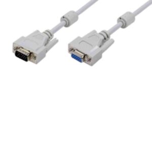 CV0004 1.8m M/F XGA EXT CBL 15pin BLK LOGILINK