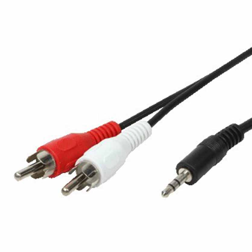 CA1042 1.5m AUDIO EXT 2xRCA M TO JACK LOGILINK