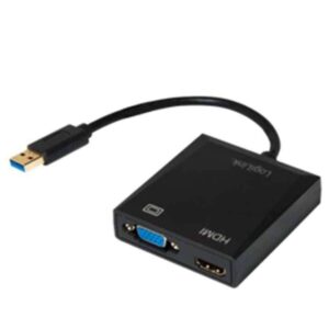 UA0234 USB3.0 TO VGA/HDMI BLK LOGILINK