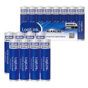 LR03F8 BATTERIES AAA x8pcs LR03 MICRO ULTRA POWER LOGILINK