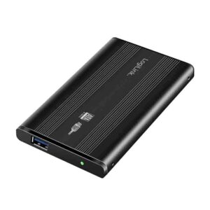 UA0106 EXTERNAL HDD ENCLOSURES 2.5", SATA, USB 3.0, ALUMINUM, BLACK LOGILINK