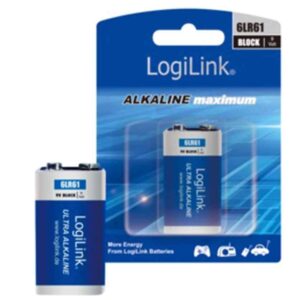 6LR61B1 BATTERY 9V BLOCK ULTRA POWER ALKALINE LOGILINK