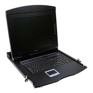 LC702US LCD CONSOLE SINGLE RAIL 17" WISESCREEN VGA USB & PS2 LOGILINK