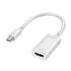 CV0036B MINI DP TO HDMI MALE/FEMALE ADAPTER, 4K/30 Hz, WHITE, 0.15 m LOGILINK