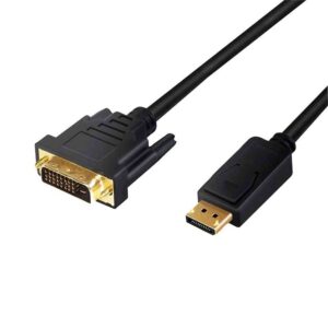 CV0130 1m DISPLAYPORT TO DVI CABLE  M/M 1080p BLACK, LOGILINK