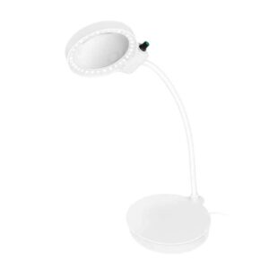 WZ0067 MAGNIFYING DESK GLASS LAMP 8 & 36  DIOPTER  LOGILINK