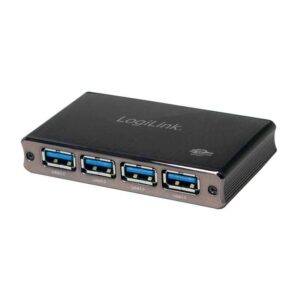 UA0282 HUB USB3.0 4-PORT W/PSU ALUMINUM LOGILINK