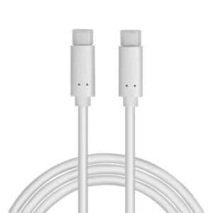 CU0131 1m USB3.2 TYPE-C M/M PD 4K/60HZ FAST CHARGING CABLE WITH E-MARK AND DISPLAY WHITE LOGILINK