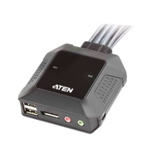 CS22DP 2-PORT USB DISPLAY PORT KVM SWITCH W/REMOTE PORT SEL, ATEN