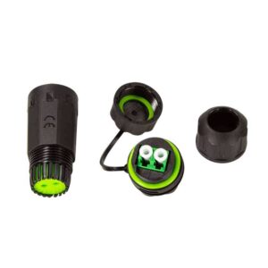FA05LC2 WATERPROOF FIBER OPTIC DUPLEX LC CONNECTOR WITH CABLE GLAND AND DUST CAP LOGILINK