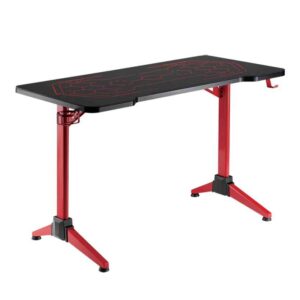 EO0043 DESK GAMING WITH RGB LIGHTING, GEO-HONEYCOMB PATTERN, LOGILINK