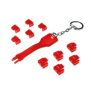 MP0042 RJ45 PORT BLOCKER (1xKEY & 10xLOCKS) LOGILINK