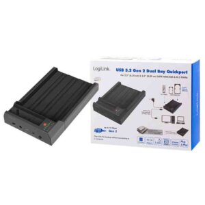 QP0031 QUICKPORT USB3.2 2-BAY 2.5&3.5 SATA HDD/SSD AND M.2 NVME LOGILINK