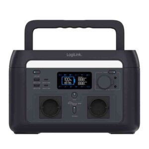 PPS0600 PORTABLE POWERSTATION 600W/LIFEPO4 BATTERIE,TUYA COMP. BLACK, LOGILINK