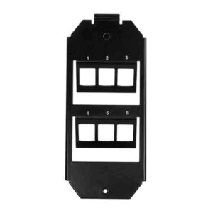 NK4060 6-PORT BOX INSERT FOR 2*3 KEYSTONE MODULES (165mm) LOGILINK