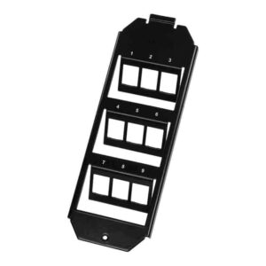 NK4061 9-PORT BOX INSERT FOR 3*3 KEYSTONE MODULES (208mm) LOGILINK