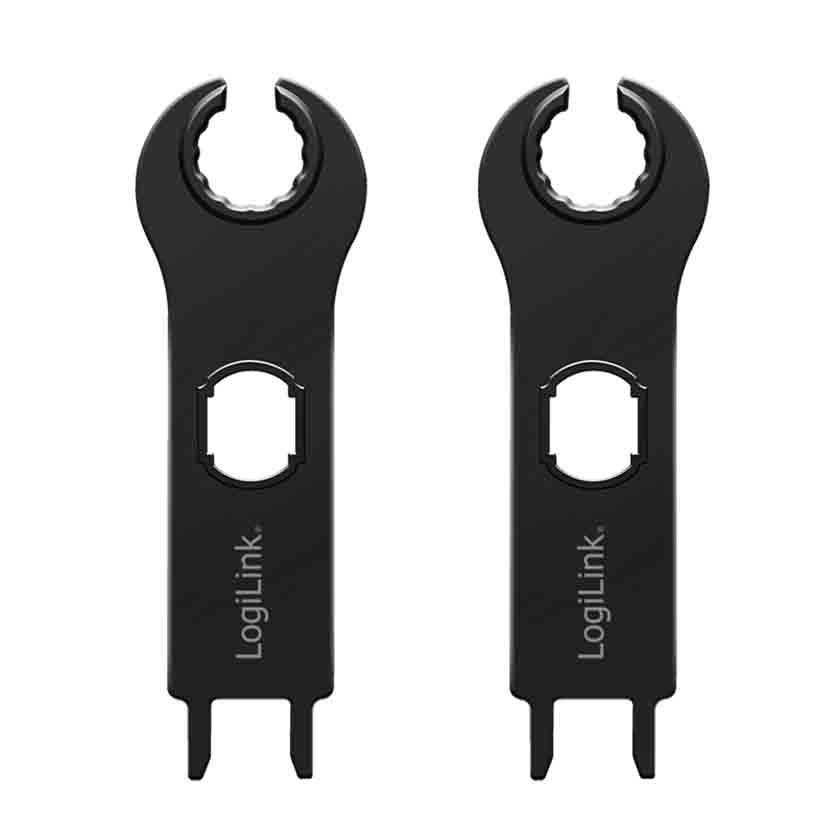 PHT0100 MOUNTING WRENCH SET FOR MC4 SOLAR CABLE CONNECTORS, LOGILINK