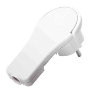 LPS228 POWER PLUG FOR SELF ASSEMBLING, CEE 7/7, FLAT WHITE, LOGILINK