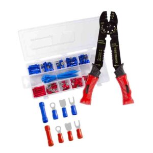 WZ0078 CRIMPING PLIERS FOR INSULATED TERMINALS, WITH CRIMP ASSORTMENT, LOGILINK