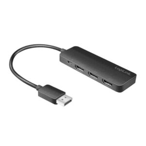 CV0146 DISPLAYPORT SPLITTER, 1x3 port, 1x DP to 3x HDMI, 4K/60 Hz, HDCP, MST LOGILINK