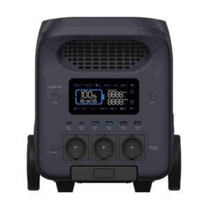 PPS3000 PORTABLE POWER STATION, 3000 W, LiFePO4 BATTERY, TUYA COMPATIBLE, BLACK LOGILINK