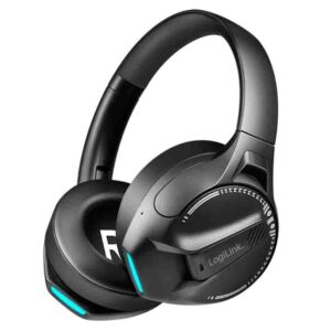 BT0070 BT 6.0 GAMING HEADSET 3.5mm AUX W/MIC 50-HR BATT BLACK LOGILINK