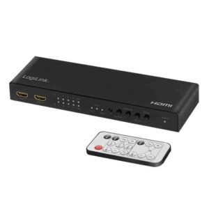 HD0049 HDMI SWITCH 4x 2-PORT MATRIX 4K/60Hz HDR,ARC,AUDIO EXTRACT,SCALER,RC LOGILINK