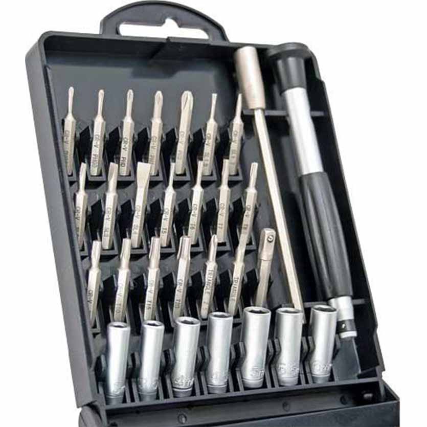43011 PRECISION SCREWDRIVER SET 28PCS GOLDTOOL