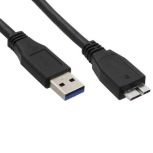35405 0.5m USB3.0 CABLE TYPE A MALE TO MICRO B MALE BLACK  INLINE