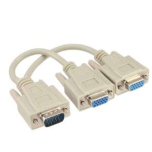 17307 VGA Y-ADAPTOR HD15M TO 2xHD15F INLINE