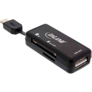 66776 OTG CARD READER DUAL FLEX 2SLOTS INLINE