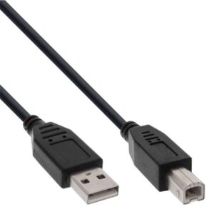 34520X 2m USB2.0 A-B M/M CBL BLK INLINE