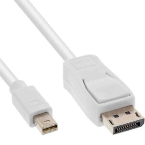 17132 2m Mini DP to DP CABLE WHITE INLINE