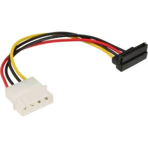 29670W SATA POWER CBL ANGLED 1x4 TO 15pin F/M 0,15m INLINE