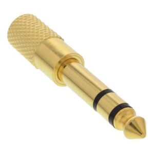 99305P AUDIO ADAPTOR 6.3M TO 3.5F STEREO GOLDED PLATED INLINE