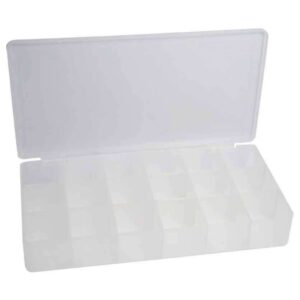 43009E SMALL COMPONENTS BOX 18 SHELFS213X114X35MM INLINE